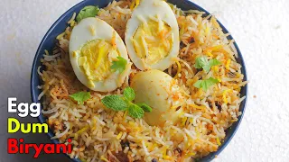 ఎంతో ఈసీ ఎగ్ ధం బిర్యానీ |  How to make Hyderabadi Egg Dum Biryani at home in Telugu  @VismaiFood