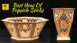 SURPRISING POPSICLE LIFE HACKS FOR YOUR HOME | Home Decoration Ideas Handmade with Ice-Cream Sticks