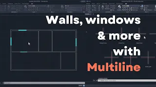 MLINE Command in AutoCAD with practical use cases - Multiline command