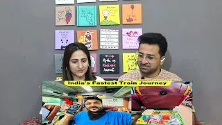 Pak Reacts Gatimaan Express Executive Class Journey | best Service & food | Fastest train in India 😨