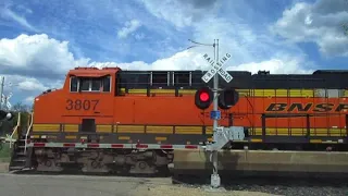 BNSF 3807 West CPKC 649 Filmed In Welch Township MN (5-10-2024)