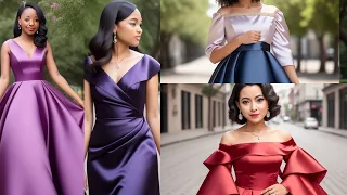 Satin Classy Dress Styles  | Satin Styles for Elegant Women  | Danuse Fashion