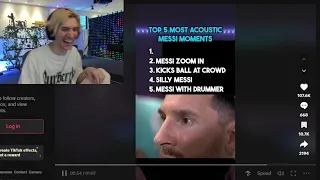 xQc Laughs at Funny Lionel "GOAT" Messi Moments