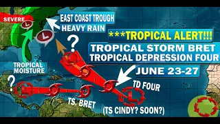 Tropical Storm Bret Night Landfall On Lesser Antilles, TD Four to Become Tropical Storm Cindy??