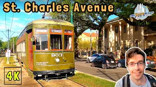 St. Charles Avenue New Orleans Walk 4K | Free Tours by Foot