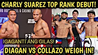 CHARLY SUAREZ BALIK AKSYON BUKAS! | Diagan VS Collazo WEIGH IN