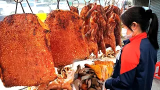 Amazing Yummy! Crispy Pork Belly, Braised Pork & Roast Duck - Cambodian street food