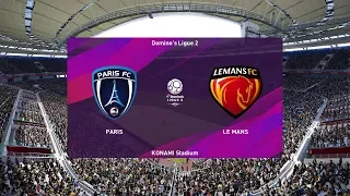 PES 2020 | Paris FC vs Le Mans - France Ligue 2 | 21 December 2019 | Full Gameplay HD