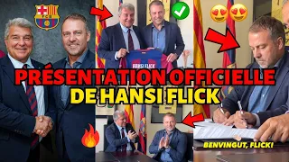 🔥OFFICIEL✅ PRÉSENTATION OFFICIELLE DE HANSI FLICK POUR LE BARCELONE! ENFIN! ACTUALITÉS DE BARCELONE!