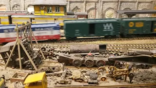Scrapping steam locomotives