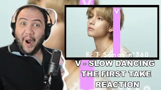 V - Slow Dancing / THE FIRST TAKE - TEACHER PAUL REACTS Kim Tae-hyung (BTS)