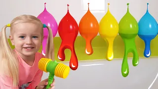 Learn Colors with Balloons by Katya and Dima