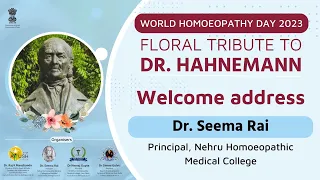 Welcome address by Dr Seema Rai on World Homoeopathy Day 2023 | HealThyRam.com