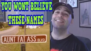 Funny and Weird Street and City names around the World Reaction