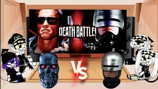 Murder Drones React To Terminator Vs Robocop Death Battle | Your Reguest (thank for 200 sub :3)