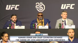 Colby Covington, Kamaru Usman have verbal war at UFC event