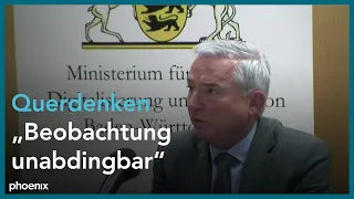 Pressekonferenz zur Querdenken-Bewegung in Baden-Württemberg am 09.12.20