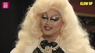 Kim Chi meets the Glow Up contestants for their next challenge