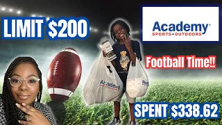 SHOP WITH ME!!! BUYING MY SON TACKLE FOOTBALL GEAR! @academy