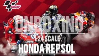 Unboxing 7-11 Moto GP 1:24 Miniature Honda RC213V Repsol 93 Marc Marquez