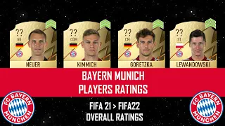 FIFA 22 | BAYERN MUNICH PLAYER RATINGS! 🔴⚪💎🇩🇪🔥 | NEUER, KIMMICH, GORETZKA, LEWANDOWSKI ...etc