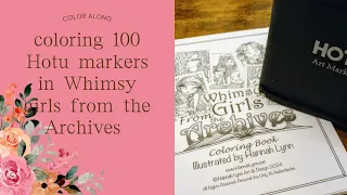 coloring with 100 Hotu Alcohol Markers in Whimsy girls from the Archives by Hannah Lynn
