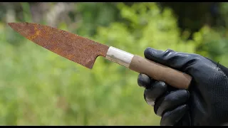 Very Rusty Japan knife Restoration