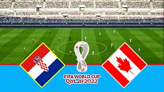 PES 21 - Croatia vs Canada Group - F FIFA World Cup 2022 Qatar Full match gameplay
