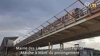 [RATP] Prolongement à Rosny - Bois-Perrier : Marche à blanc !