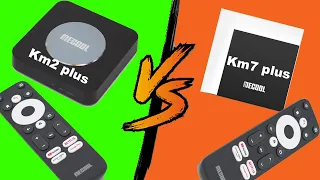 Mecool KM2 PLUS  VS Mecool KM7 Plus || مقارنة جهازي تيفي بوكس ميكول كم2 بلاس و ميكول كم7 بلوس