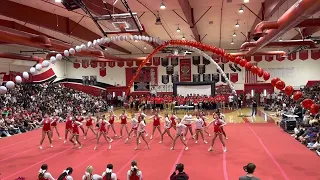 Varsity cheer performance HOCO rally 2022