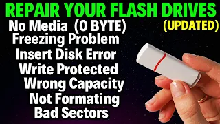 How To Fix USB No Media Flash Drive || No Media Pendrive Fix || There Is No Media In The Device