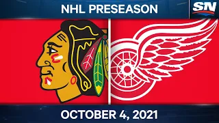 NHL Pre-Season Highlights | Blackhawks vs Red Wings – October 4th, 2021