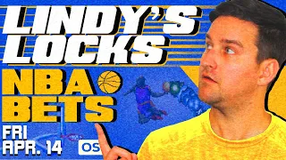 NBA Picks for EVERY Game Friday 4/14 | Best NBA Bets & Predictions | Lindy's Leans Likes & Locks