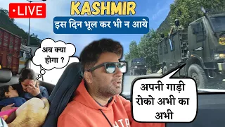 Kashmir इस दिन भूल कर भी न आये🚫Traffic jam in KASHMIR😰Bad experience🛻Making Maggie in CAMPER VAN😍