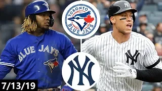 Toronto Blue Jays vs New York Yankees Highlights | July 13, 2019 (2019 MLB Season)