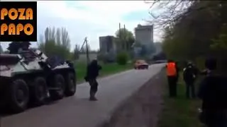 ▶ 24 04 2014 Славянск, ситуация на блокпостах