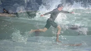 Impressive Waves at “The Wedge” in Newport Beach, California