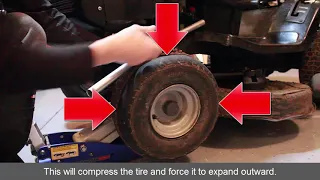 How to Refill Riding Lawn Mower Tire That Fell Off Rim