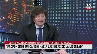 Javier Milei: "JXC tiene una candidata que tiraba bombas en los '70"