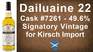 Dailuaine 22 year old Cask #7261 from Signatory Vintage for Kirsch Whisky Review from WhiskyJason