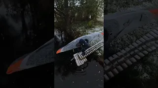 Walking down the dock with my kayak itiwit x500. It's slippery in the first snow for the season.