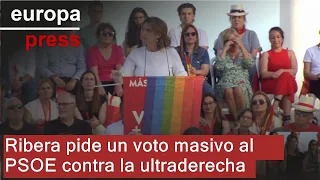 Ribera insta a votar "en masa" al PSOE, "único capaz de frenar la ultraderecha"