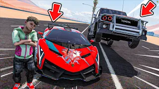 GTA V #2 ( السرعة المجنونه ) سيارة الضوئية تتحدى شاص المطور