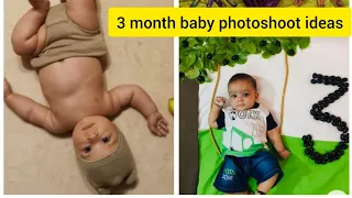 3rd Month Baby Photoshoot Ideas at Home🥰