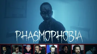 40 MINUTES OF GAMERS GETTING SCARED IN PHASMOPHOBIA!