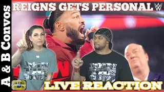 Roman Reigns Gets Personal about Brock Lesnar - LIVE REACTION | Monday Night Raw 3/28/22