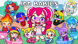 I Adopted 100 Babies in Avatar World! Toca Life Story | Toca Boca
