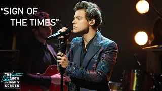 Harry Styles - Sign Of The Times (Live on The Late Late Show with James Corden) HD