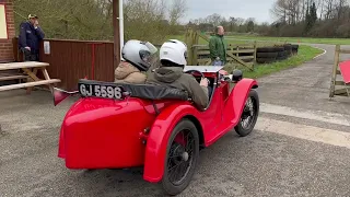 Austin 7 Curborough 7 Tom approaaches the line